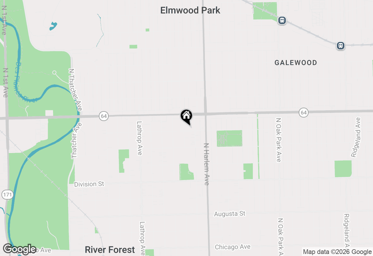 Map of 1507 Clinton Place, River Forest, IL 60305