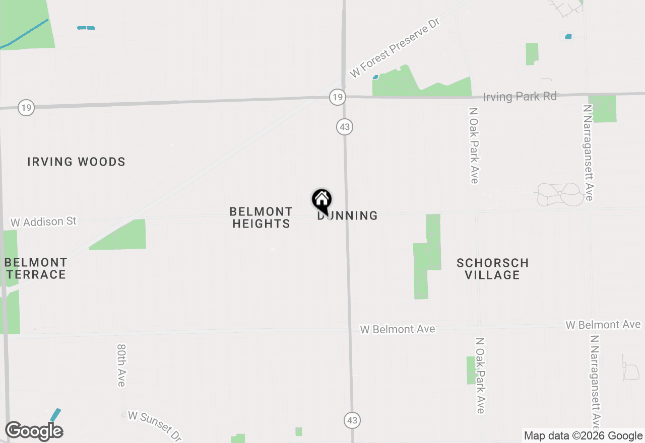 Map of 3549 N Octavia Avenue, Chicago, IL 60634