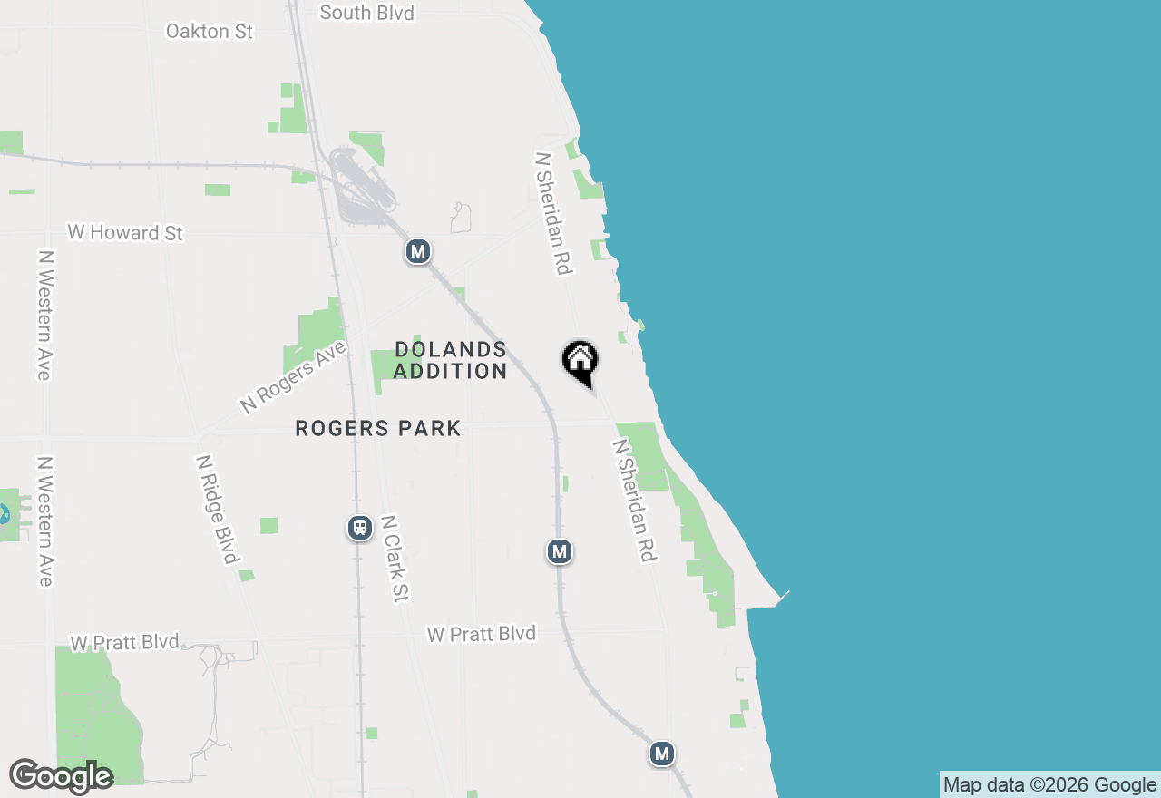 Map of 1321 W Chase Ave, Chicago, IL 60626