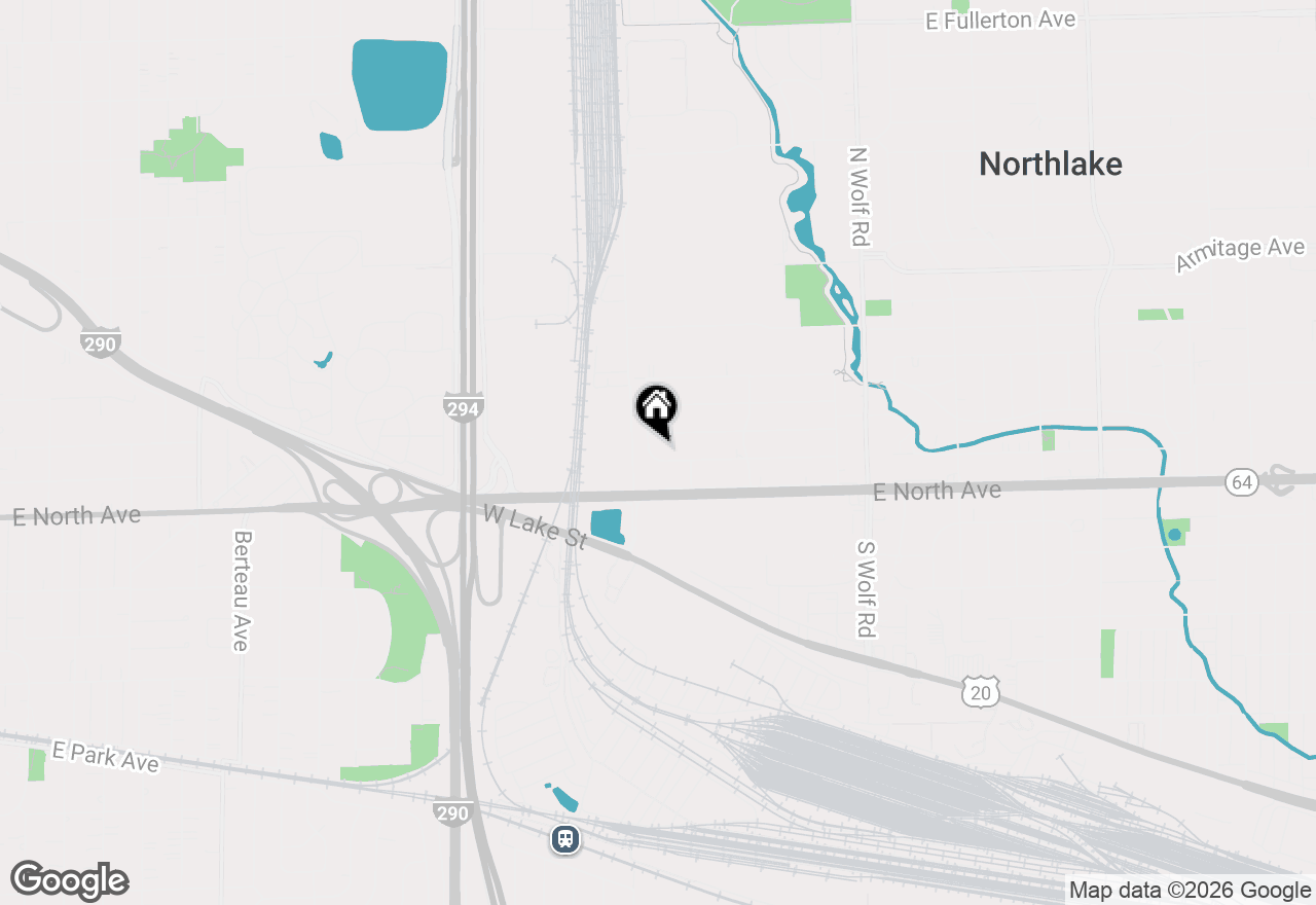 Map of 160 Westward Ho Drive, Northlake, IL 60164
