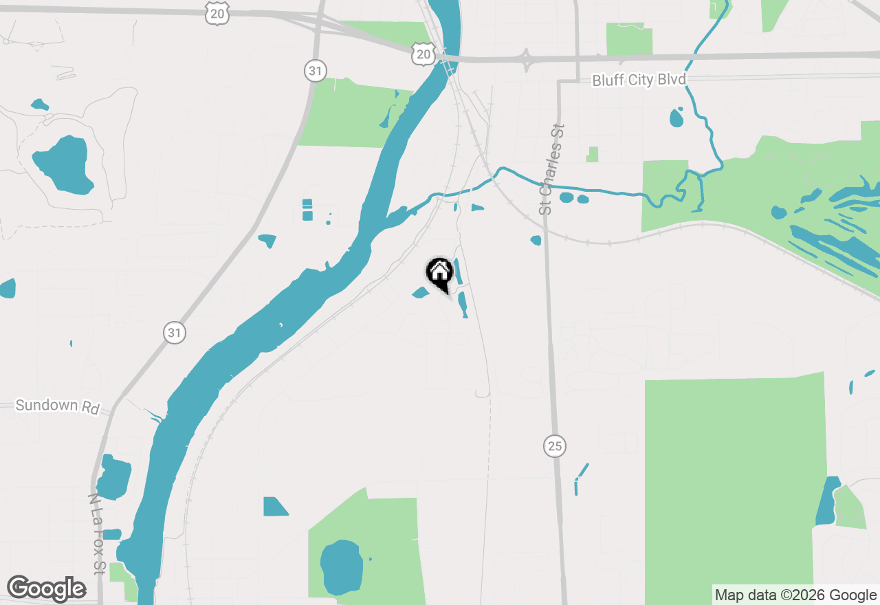 Map of 1589 Deer Pointe Drive, South Elgin, IL 60177