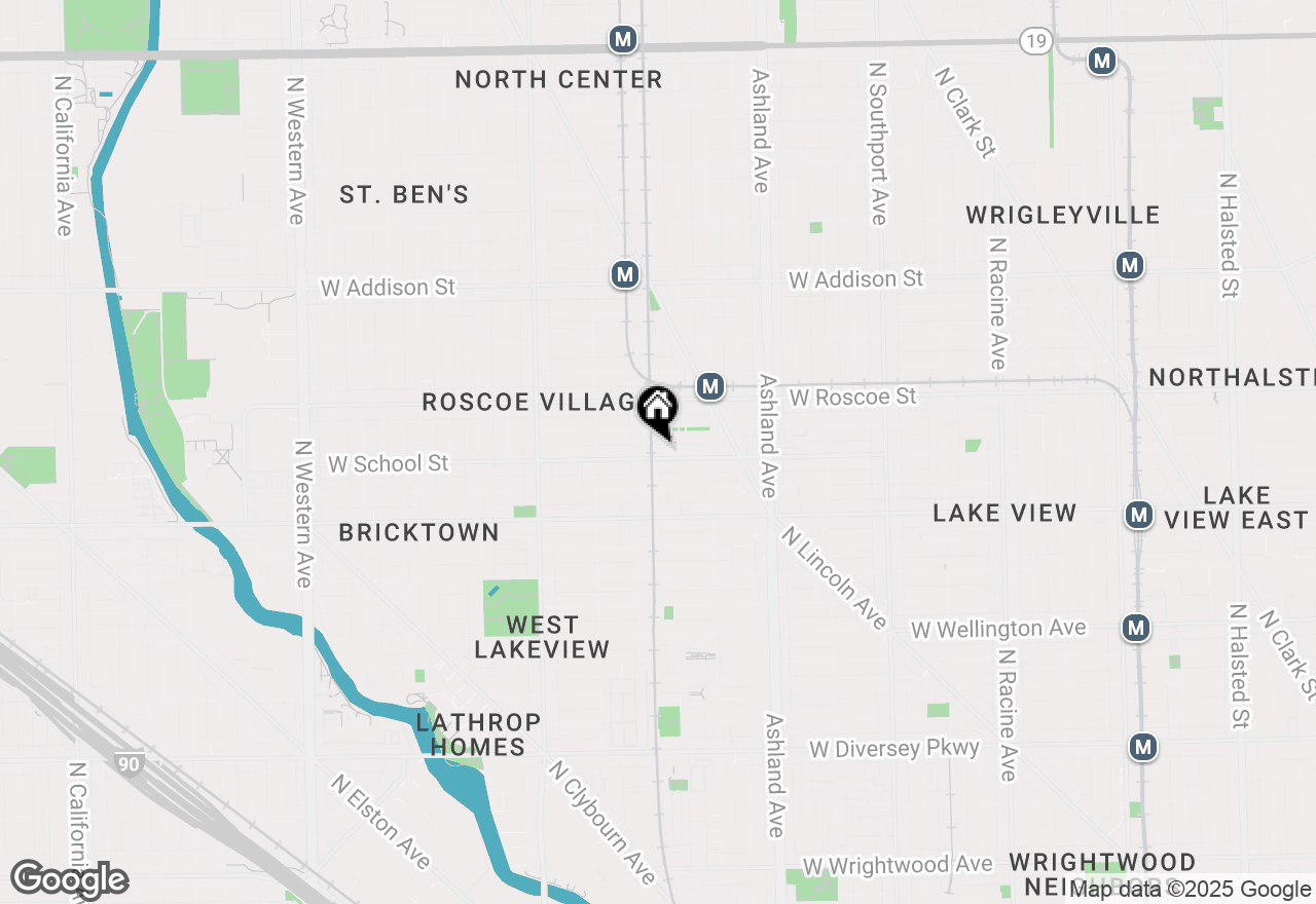 Map of 1756 W School Street #G, Chicago, IL 60657