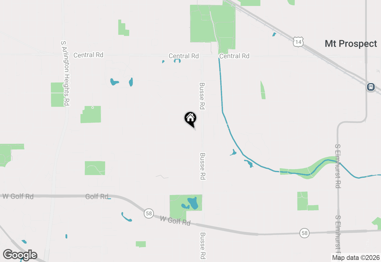 Map of 404 Hatlen Avenue, Mount Prospect, IL 60056