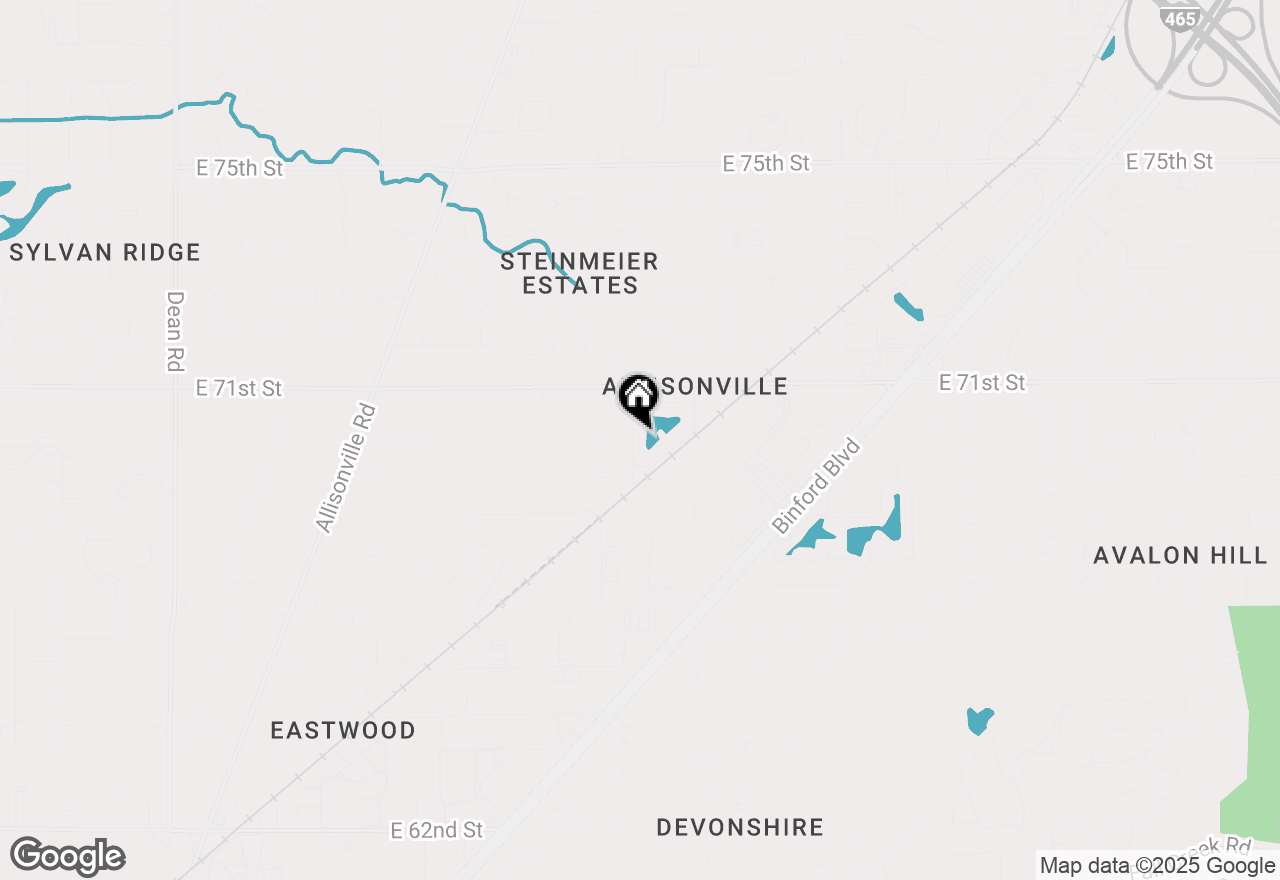 Map of 6965 Steinmeier Drive W, Indianapolis, IN 46220