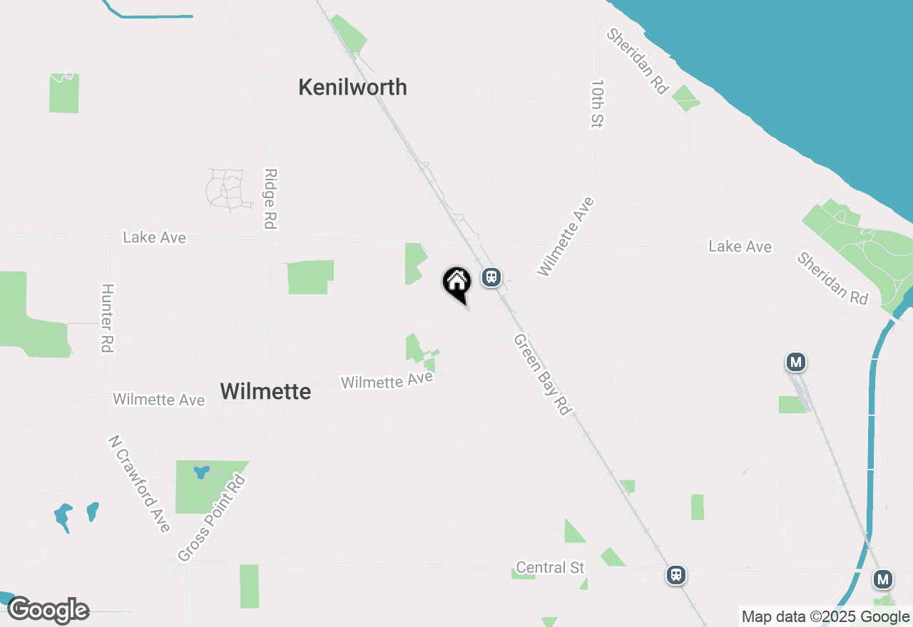 Map of 705 Park Avenue, Wilmette, IL 60091