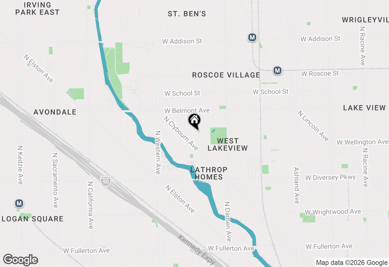 Map of 3041 N Leavitt Street, Chicago, IL 60618