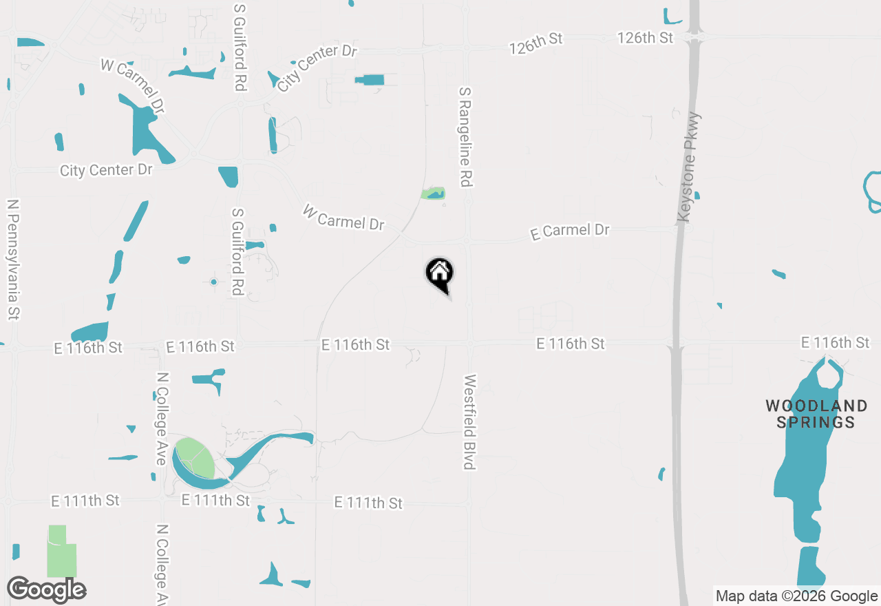 Map of 1616 Quail Glen Court, Carmel, IN 46032