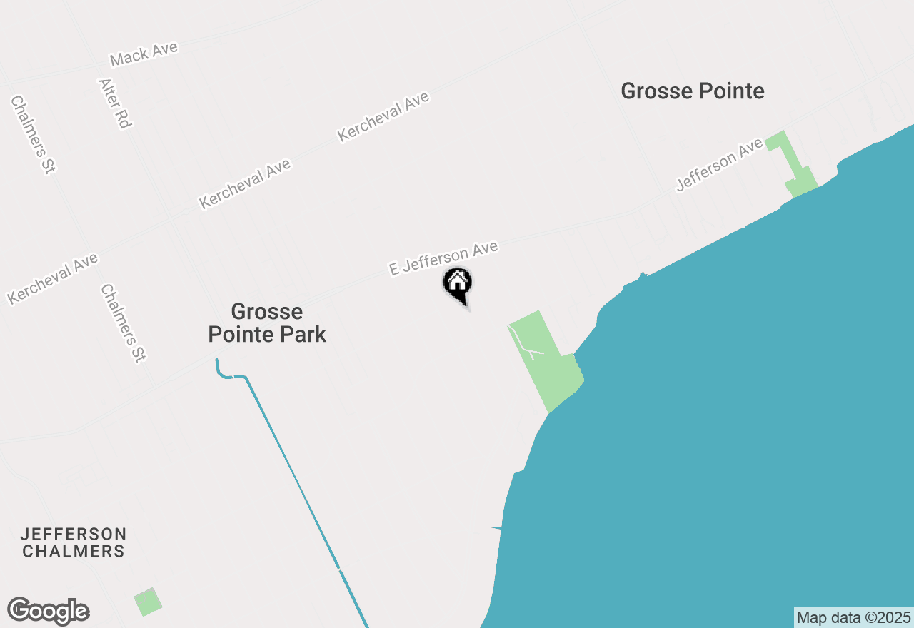 Map of 857 Harcourt Road, Grosse Pointe Park, MI 48230