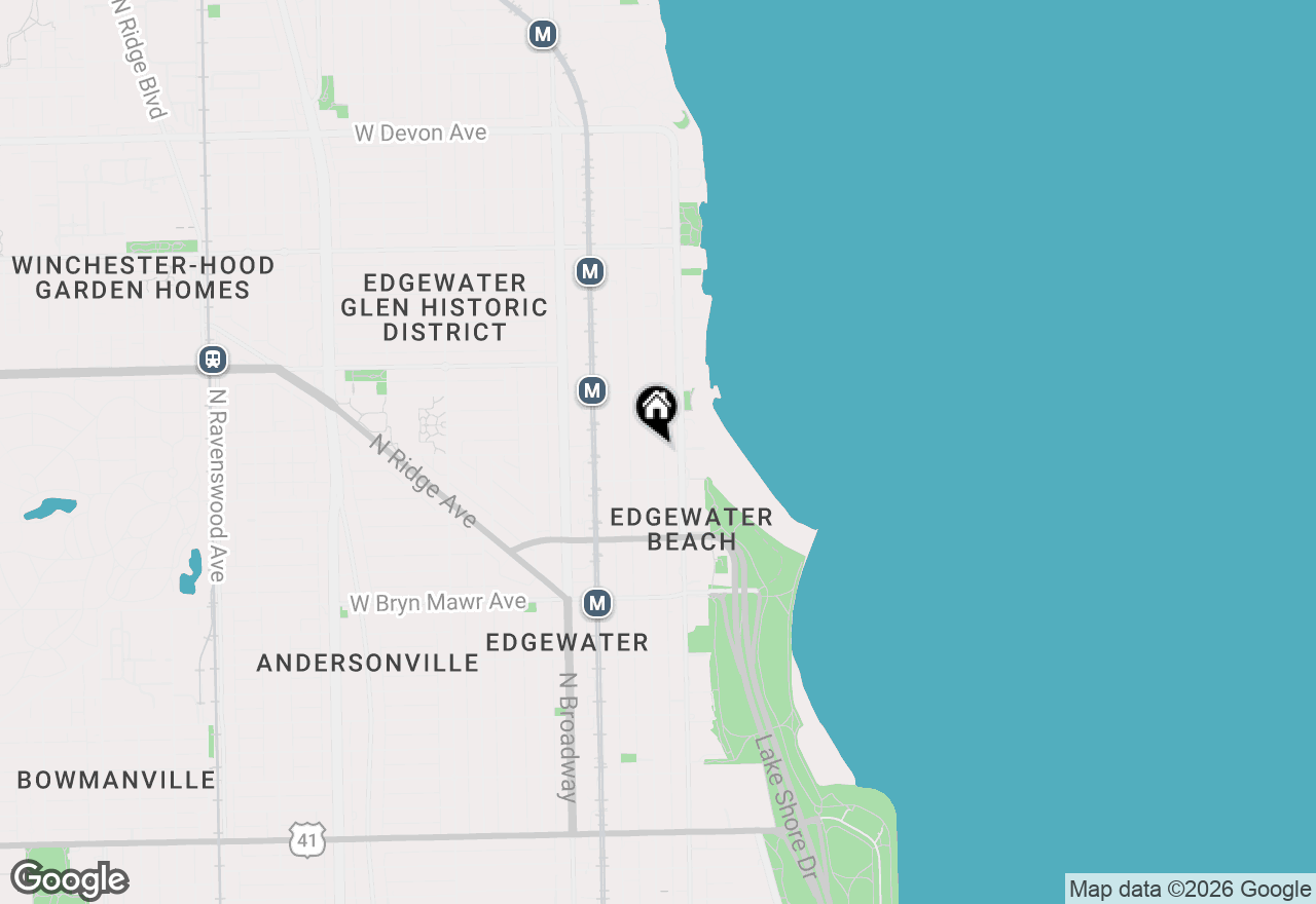 Map of 5829 N Kenmore Avenue #2, Chicago, IL 60660