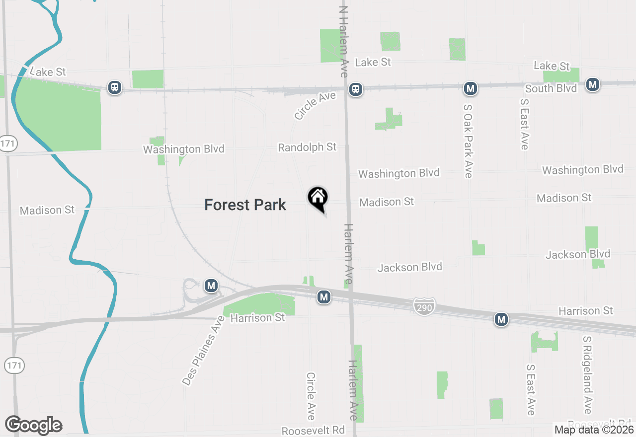 Map of 427 Marengo Avenue, Forest Park, IL 60130