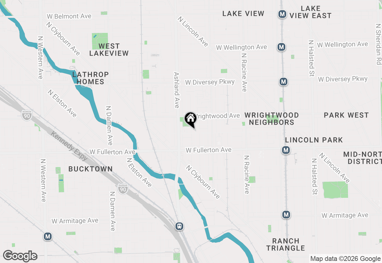 Map of (Address confidential), Chicago, Illinois 60614