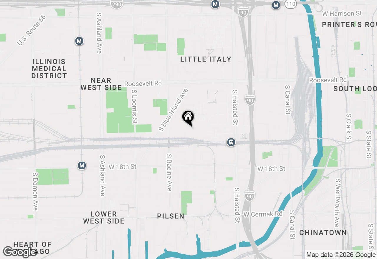 Map of 1070 W 15th Street #312, Chicago, IL 60608