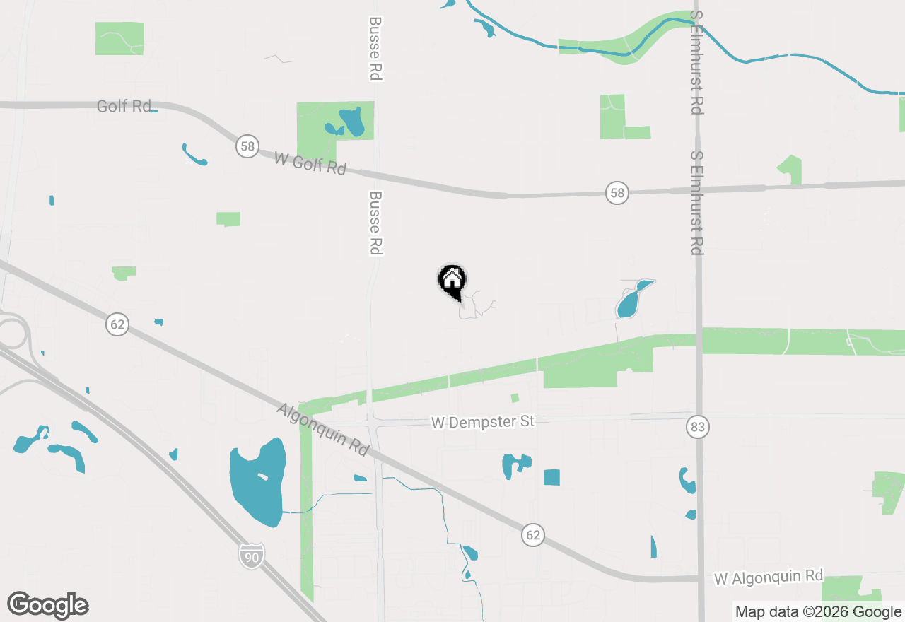 Map of 1403 S Robert Drive, Mount Prospect, IL 60056