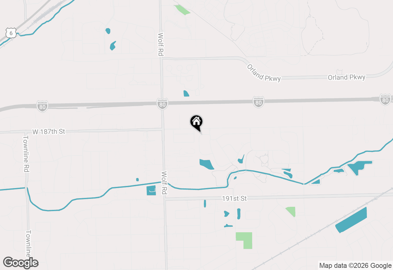 Map of 18717 Dove Avenue, Mokena, IL 60448
