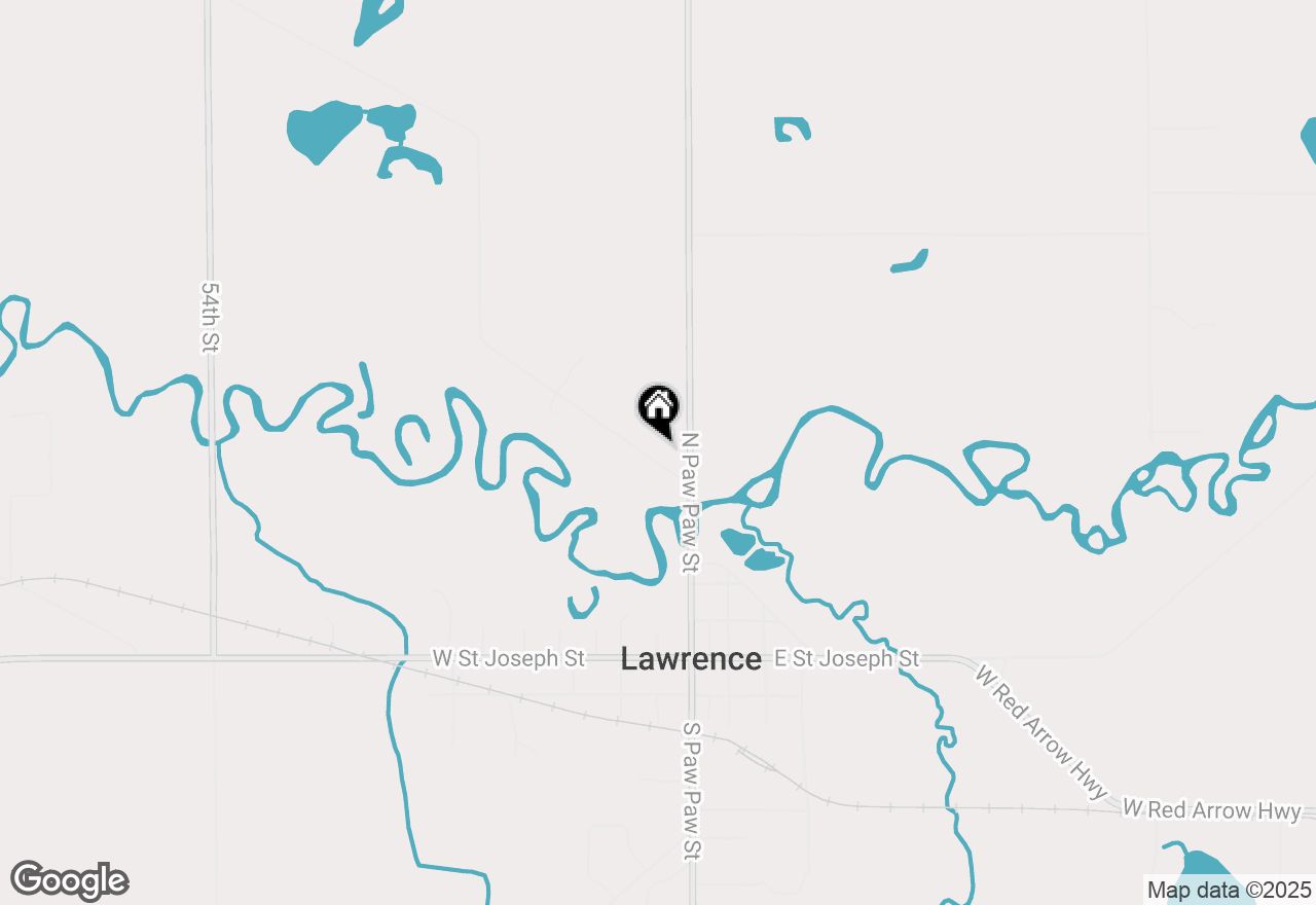 Map of 202 Bangor Road, Lawrence, MI 49064