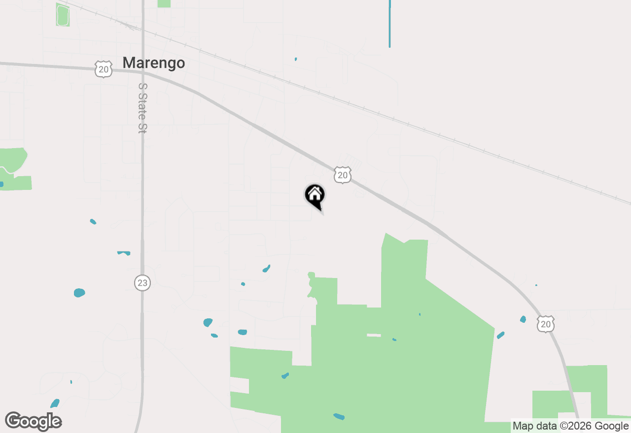 Map of 665 Hunters Path, Marengo, IL 60152