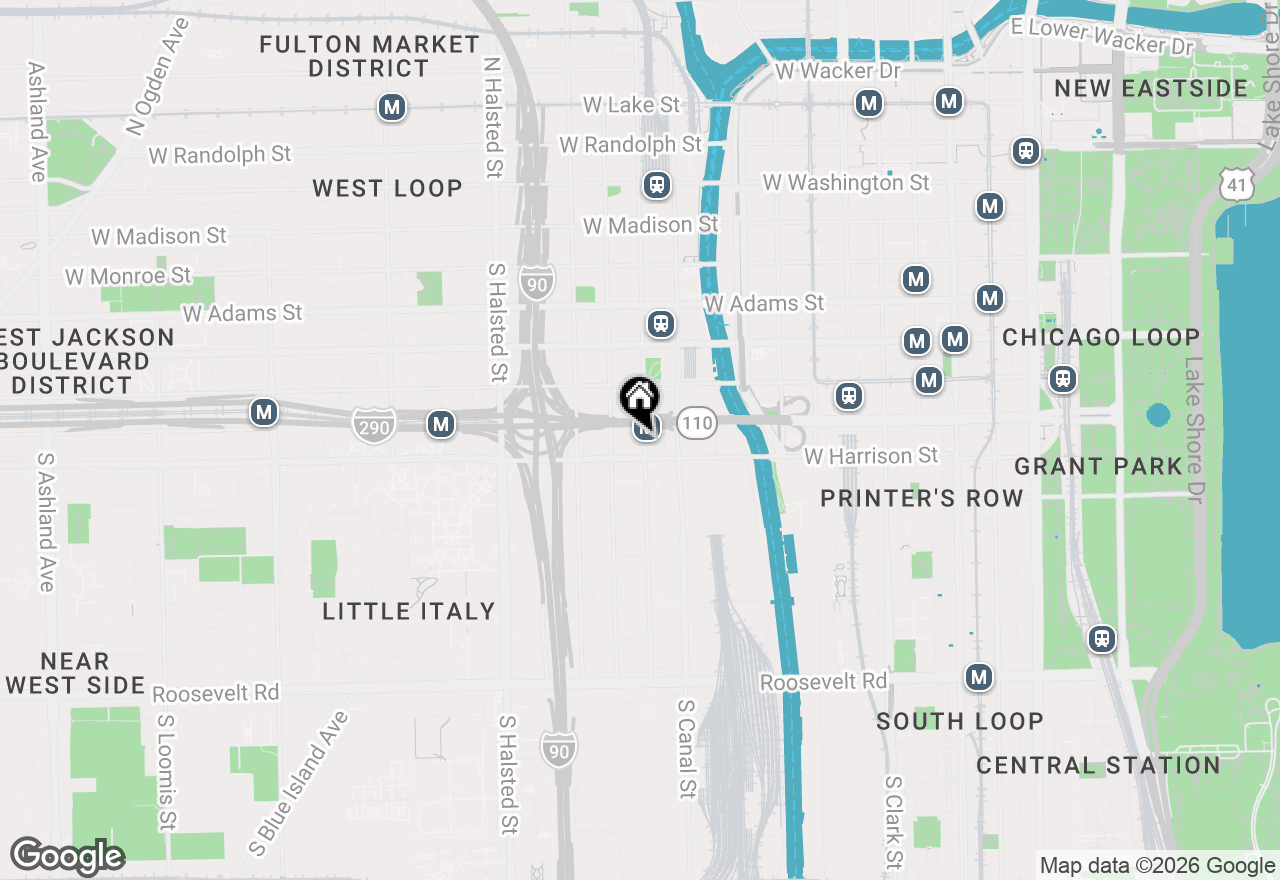 Map of 500 S Clinton Street #422, Chicago, IL 60607