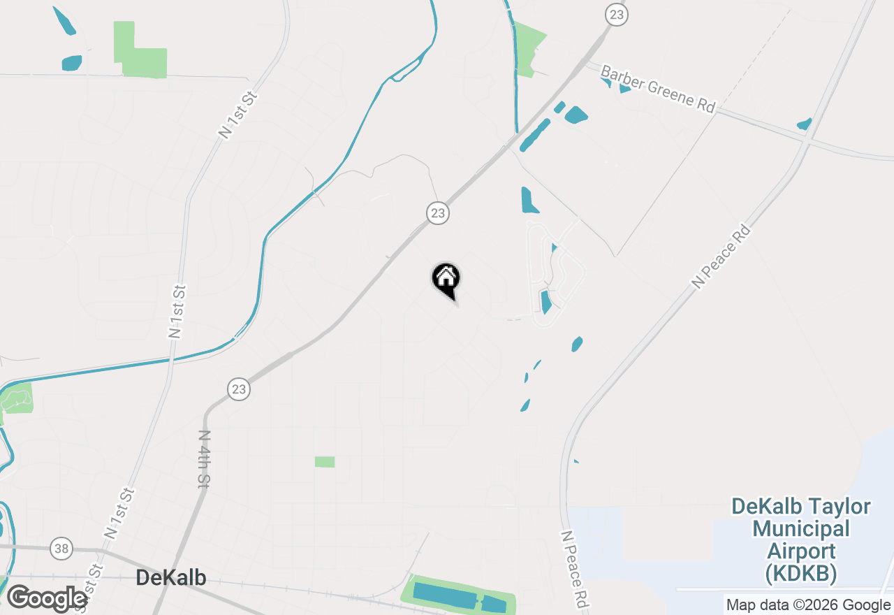 Map of 1515 Elmwood Avenue, Dekalb, IL 60115