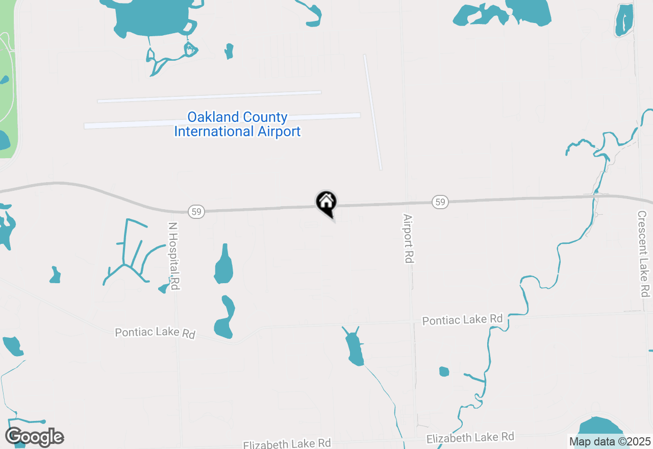 Map of 1418 Airway, Waterford, MI 48327