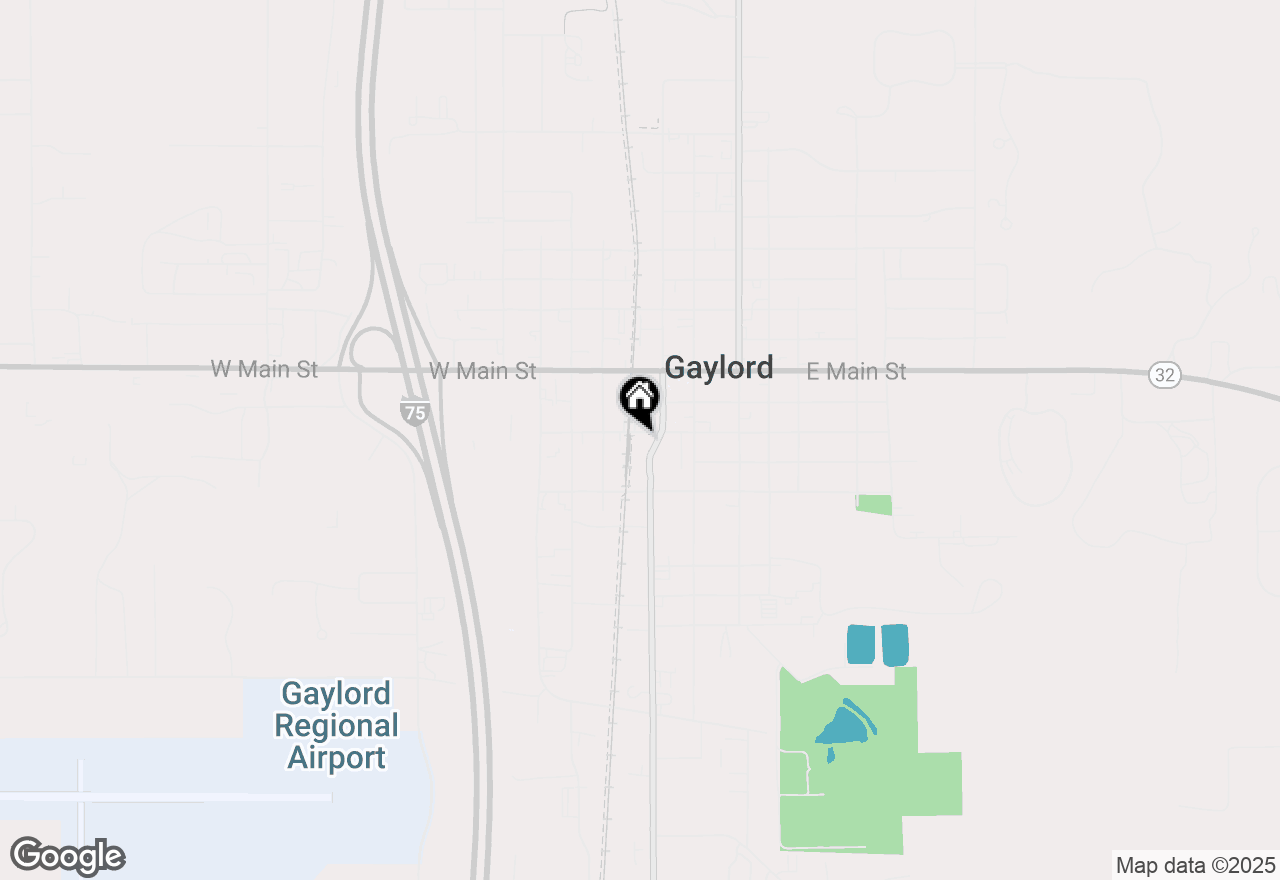 Map of 325 W 2nd Street, Gaylord, MI 49735