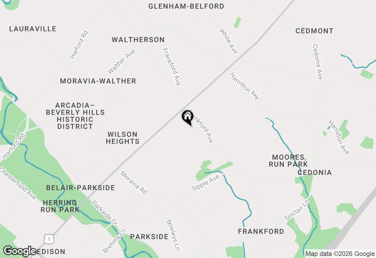 Map of 4310 Biddison Lane, Baltimore, MD 21206
