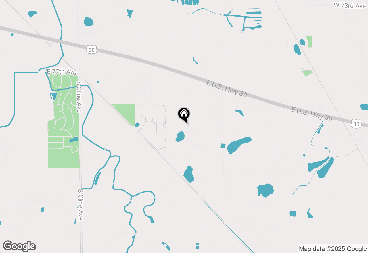Map of 2720 Painted Leaf Court, Crown Point, IN 46307