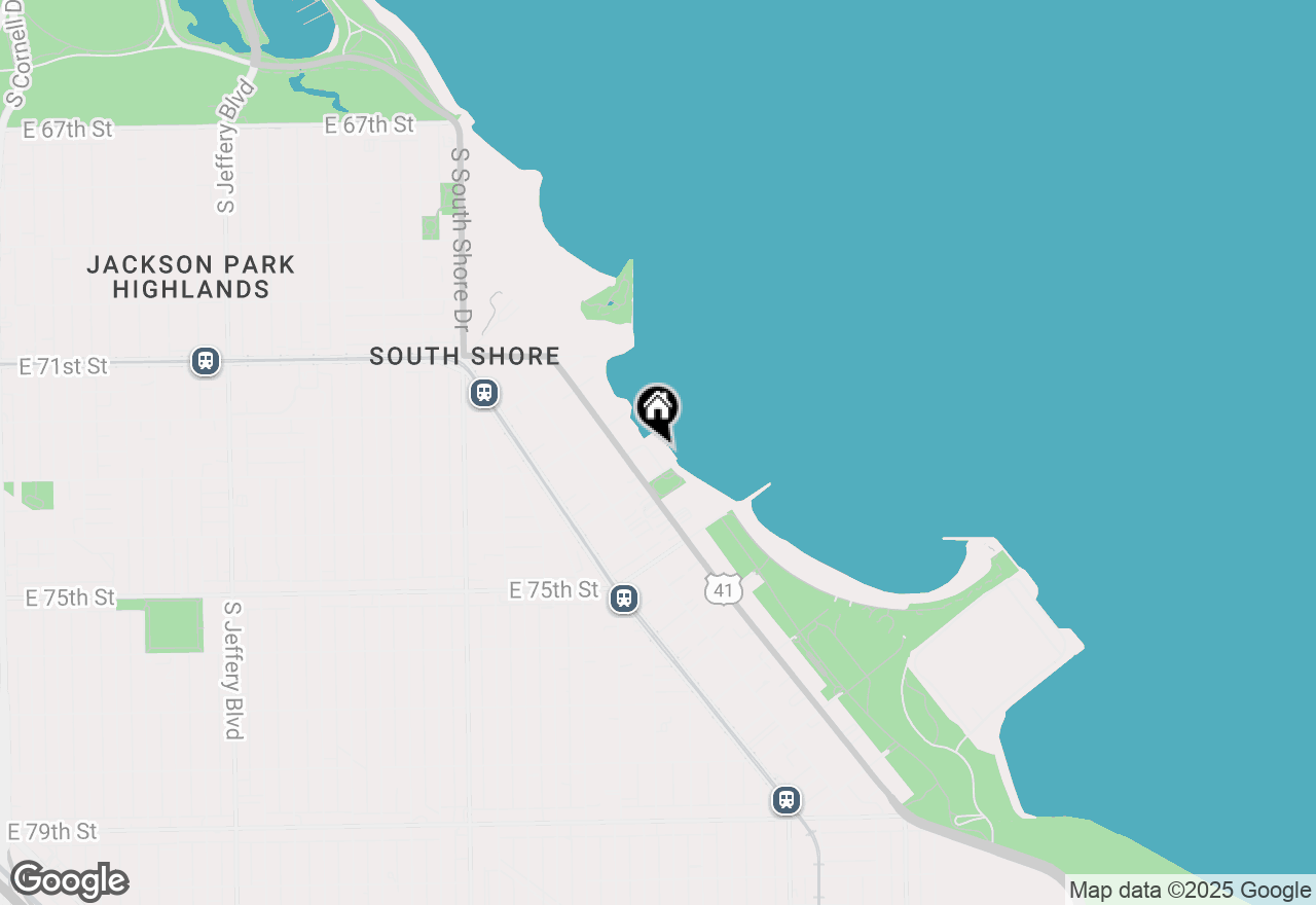 Map of 7337 S South Shore Drive #406, Chicago, IL 60649