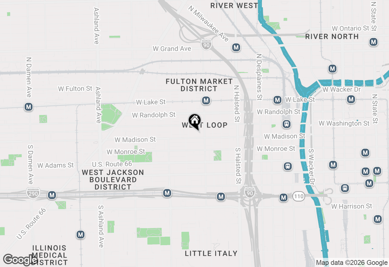 Map of 16 N Carpenter Street #4N, Chicago, IL 60607