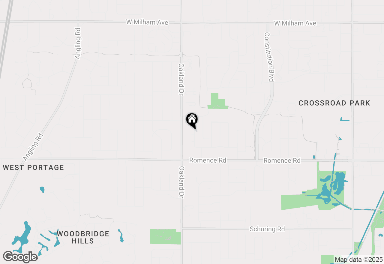 Map of 6746 Bluegrass Street, Portage, MI 49024