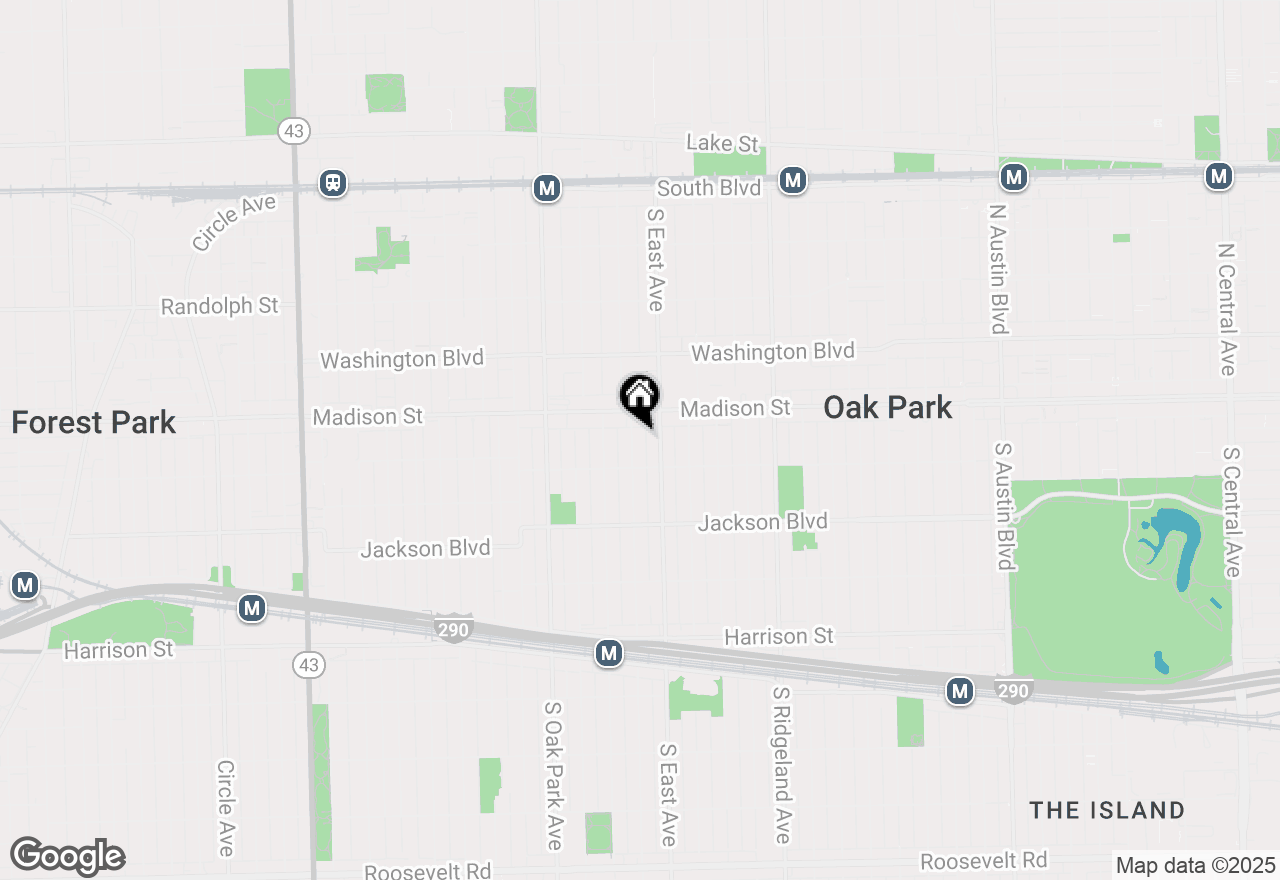 Map of 518 Clarence Avenue, Oak Park, IL 60304