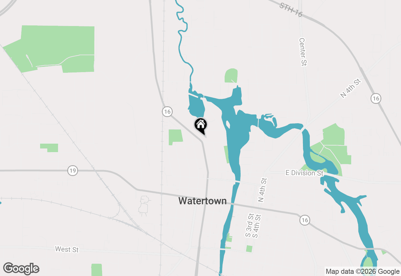 Map of 601 N Church St, Watertown, WI 53098