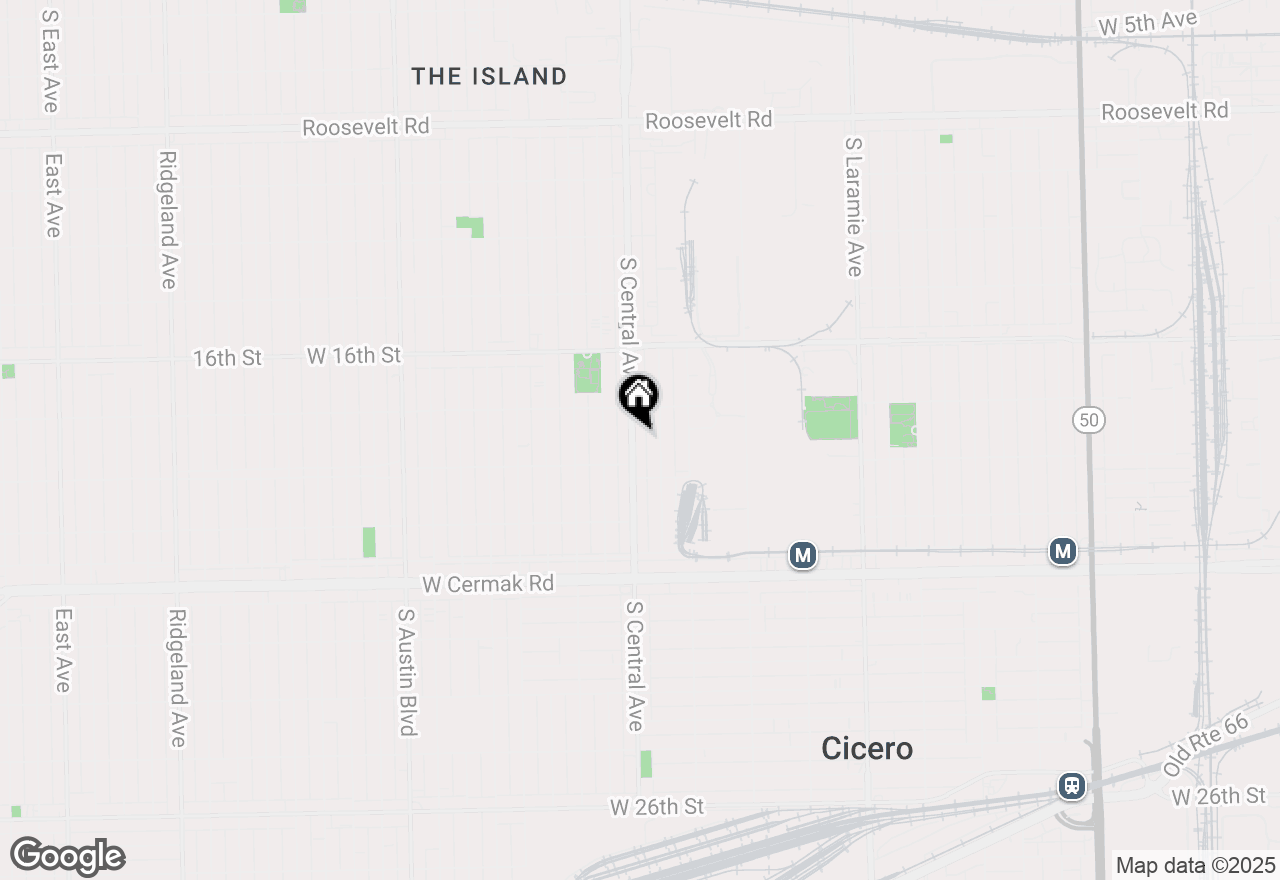 Map of 1825 S Central Avenue, Cicero, IL 60804