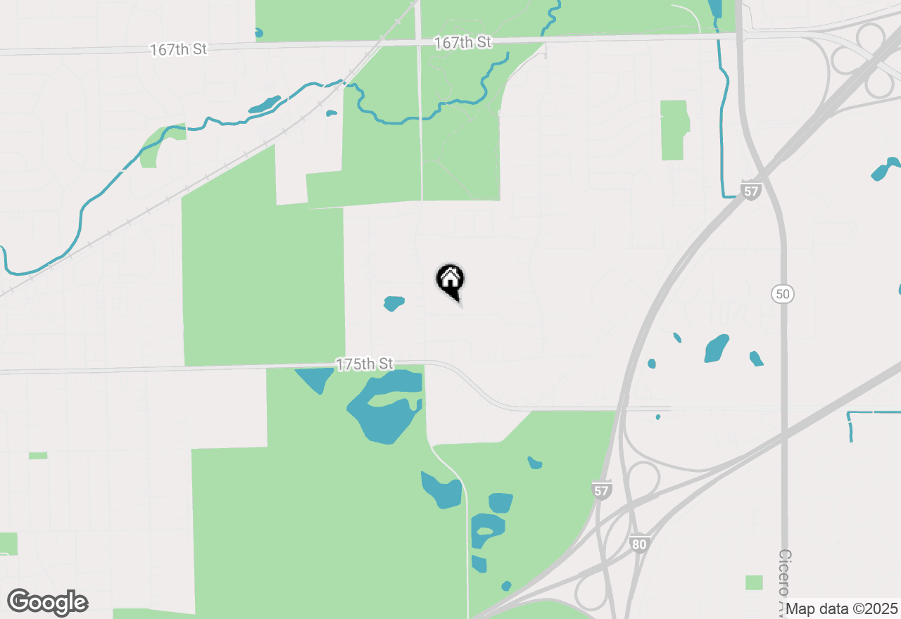 Map of 5524 Christopher Drive, Oak Forest, IL 60452