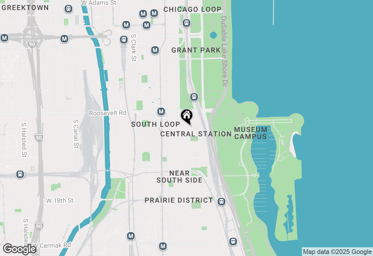 Map of 125 E 13th Street #702, Chicago, IL 60605