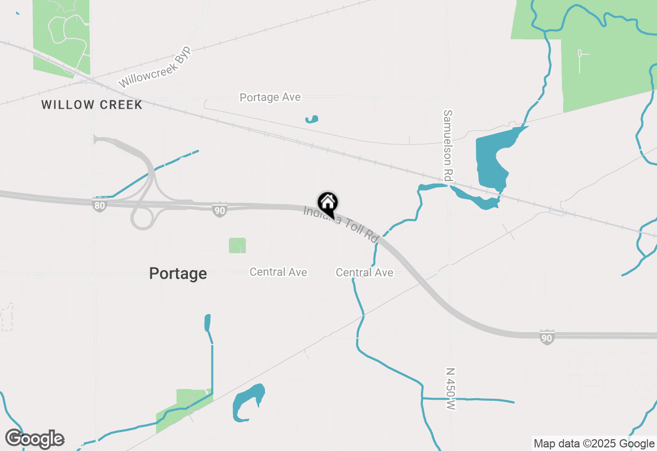 Map of 6504 Evergreen Avenue, Portage, IN 46368