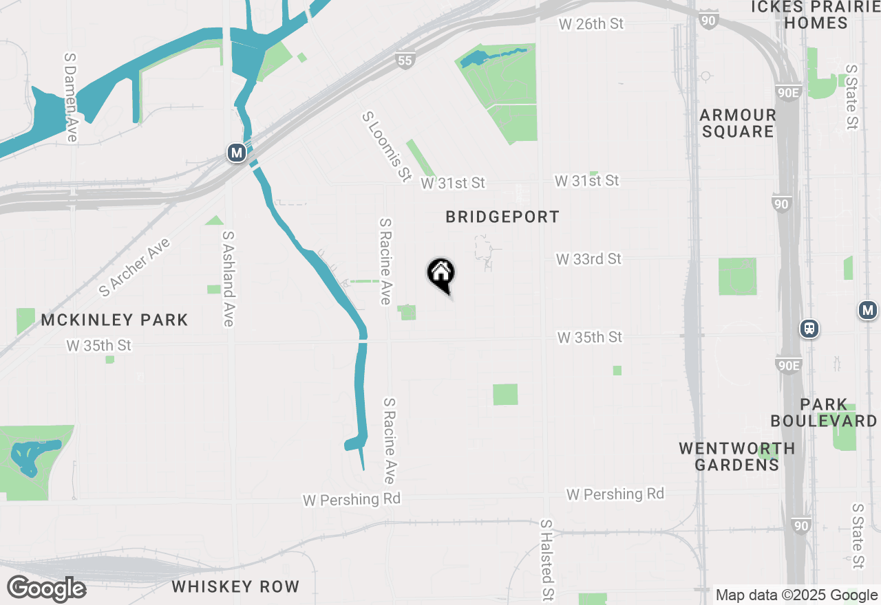 Map of 3408 S Carpenter Street, Chicago, IL 60608