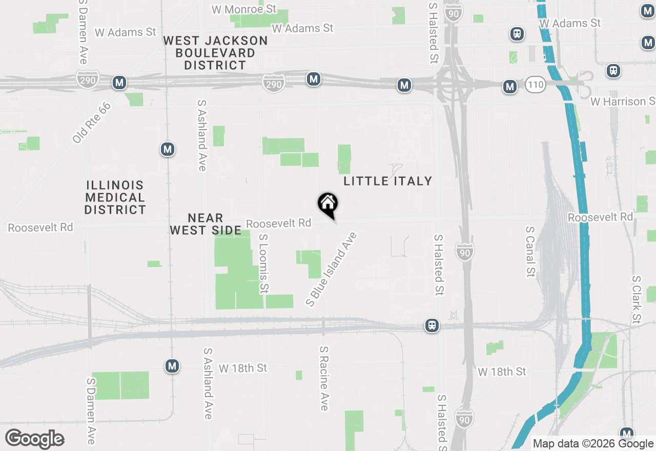 Map of 1155 W Roosevelt Road #304, Chicago, IL 60608