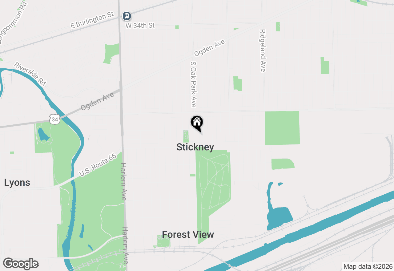 Map of 4017 Oak Park Avenue, Stickney, IL 60402