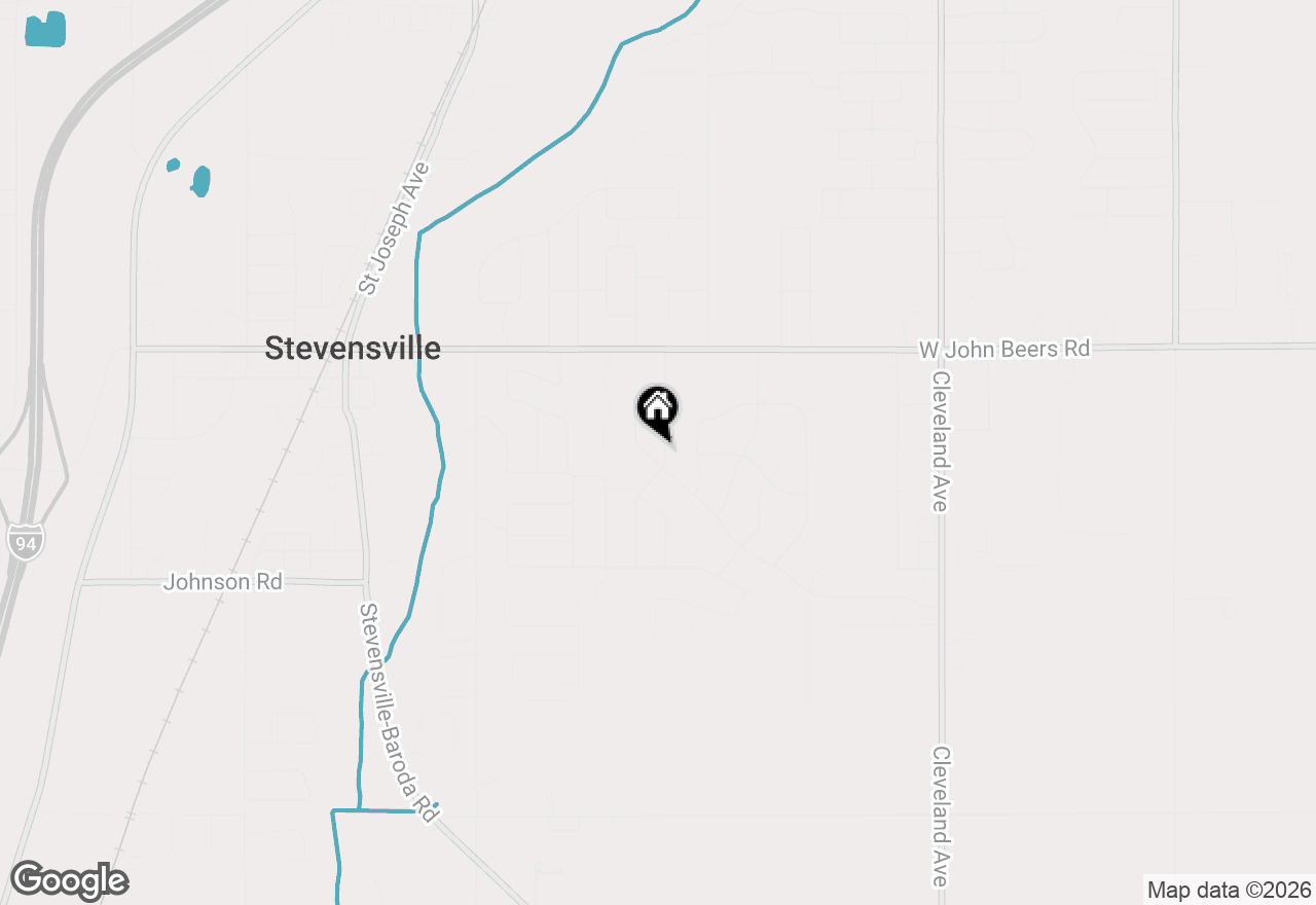 Map of 5866 Ponderosa Drive, Stevensville, MI 49127