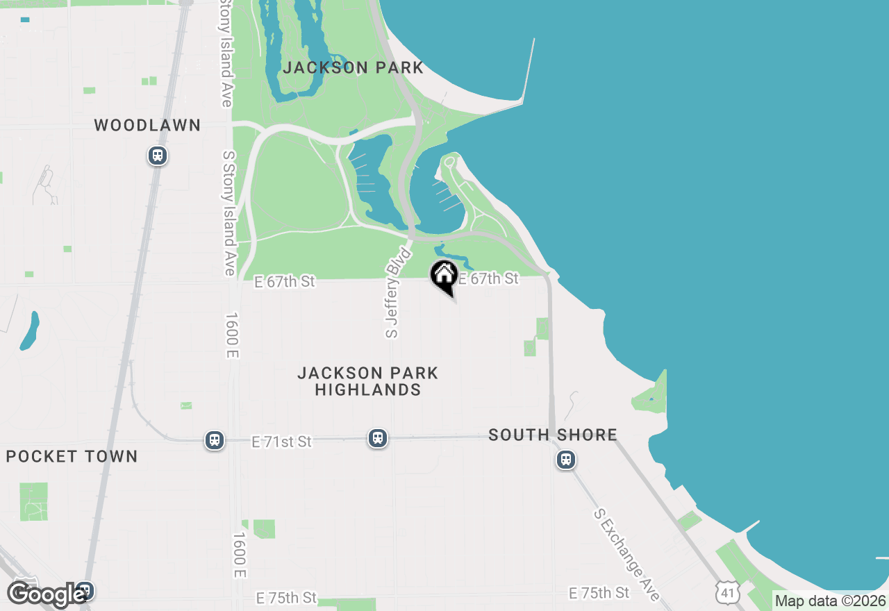 Map of 6736 S Merrill Avenue #4N, Chicago, IL 60649