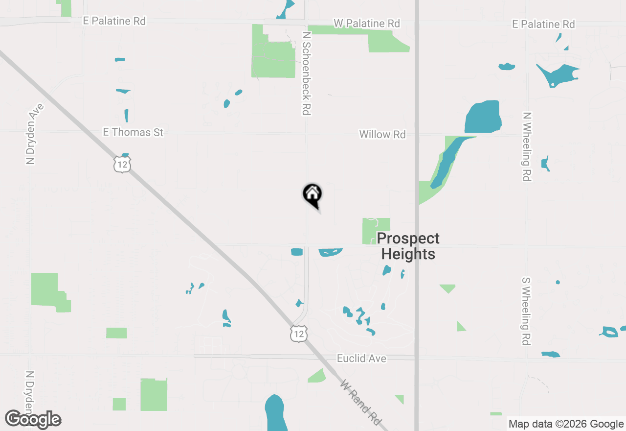 Map of 101 N Schoenbeck Road, Prospect Heights, IL 60070