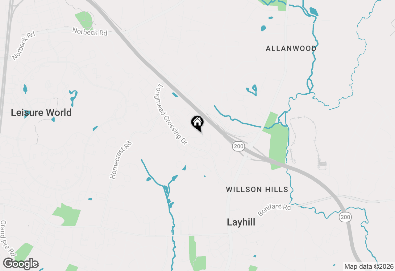 Map of 2343 London Bridge Drive, Silver Spring, MD 20906