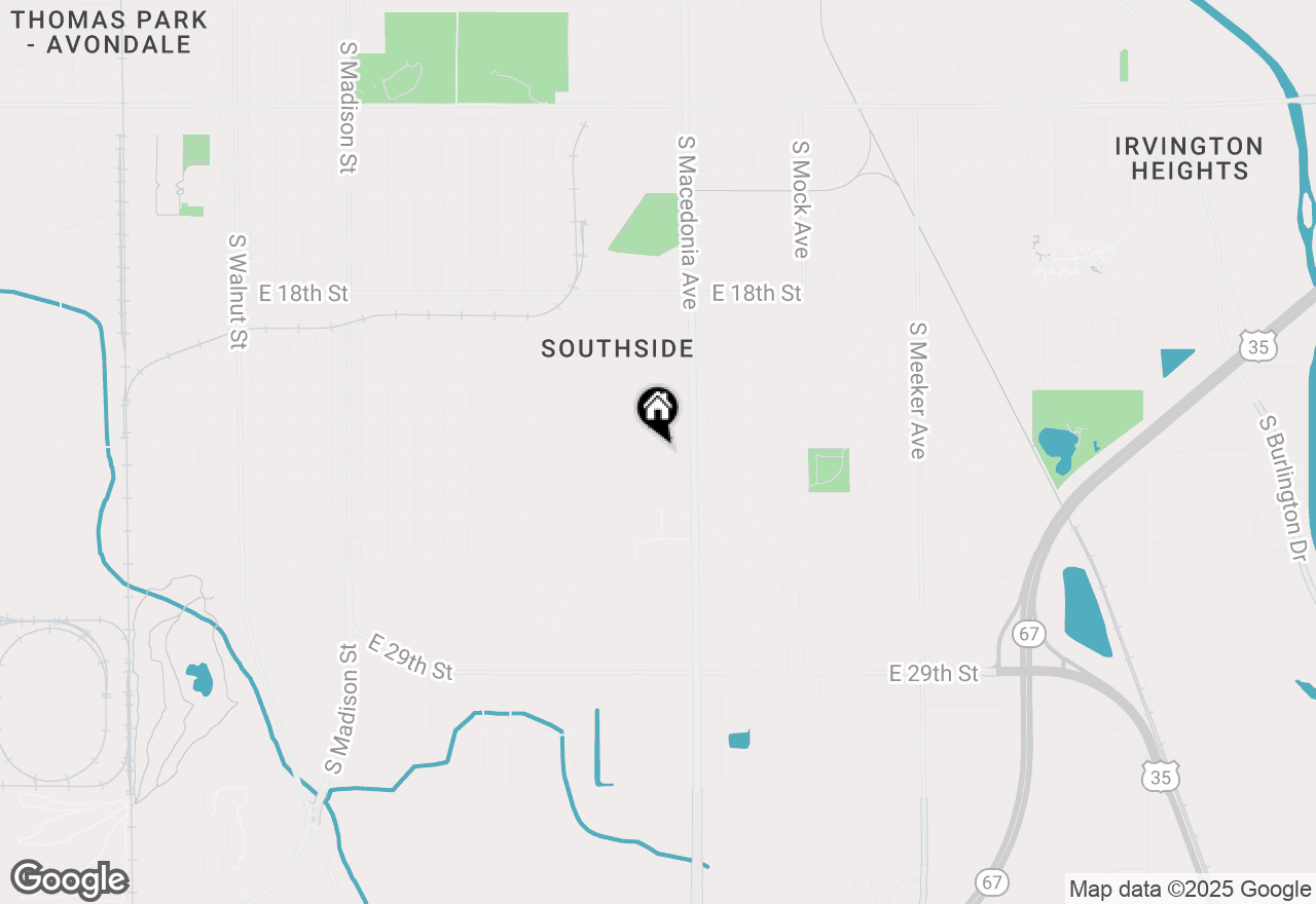 Map of 1601 E 23rd Street, Muncie, IN 47302