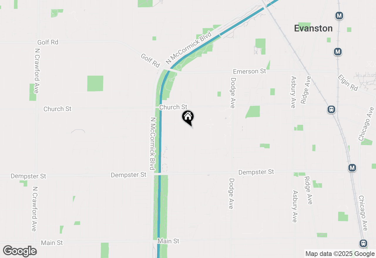 Map of 1530 Pitner Avenue, Evanston, IL 60201