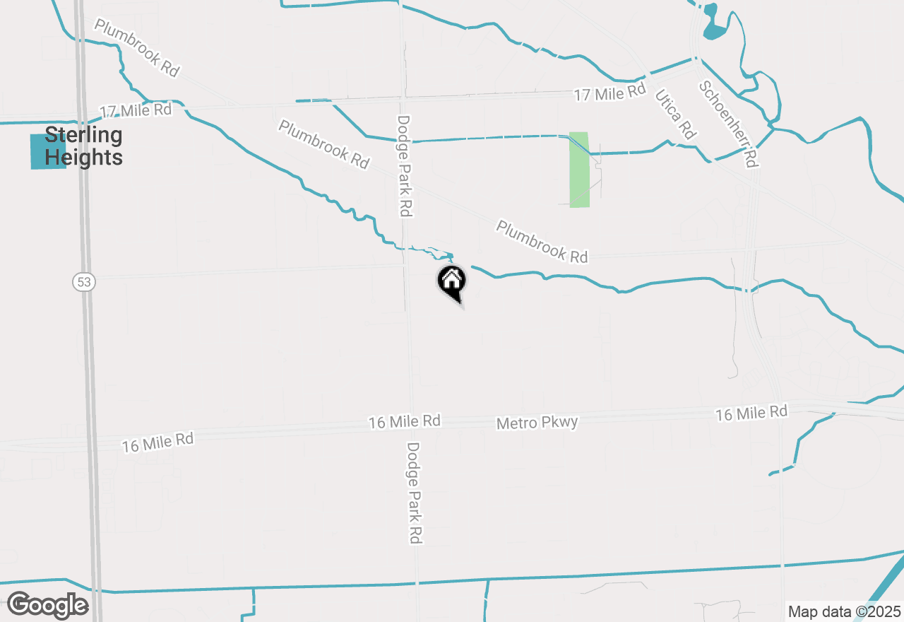 Map of 11789 Danforth Drive, Sterling Heights, MI 48312