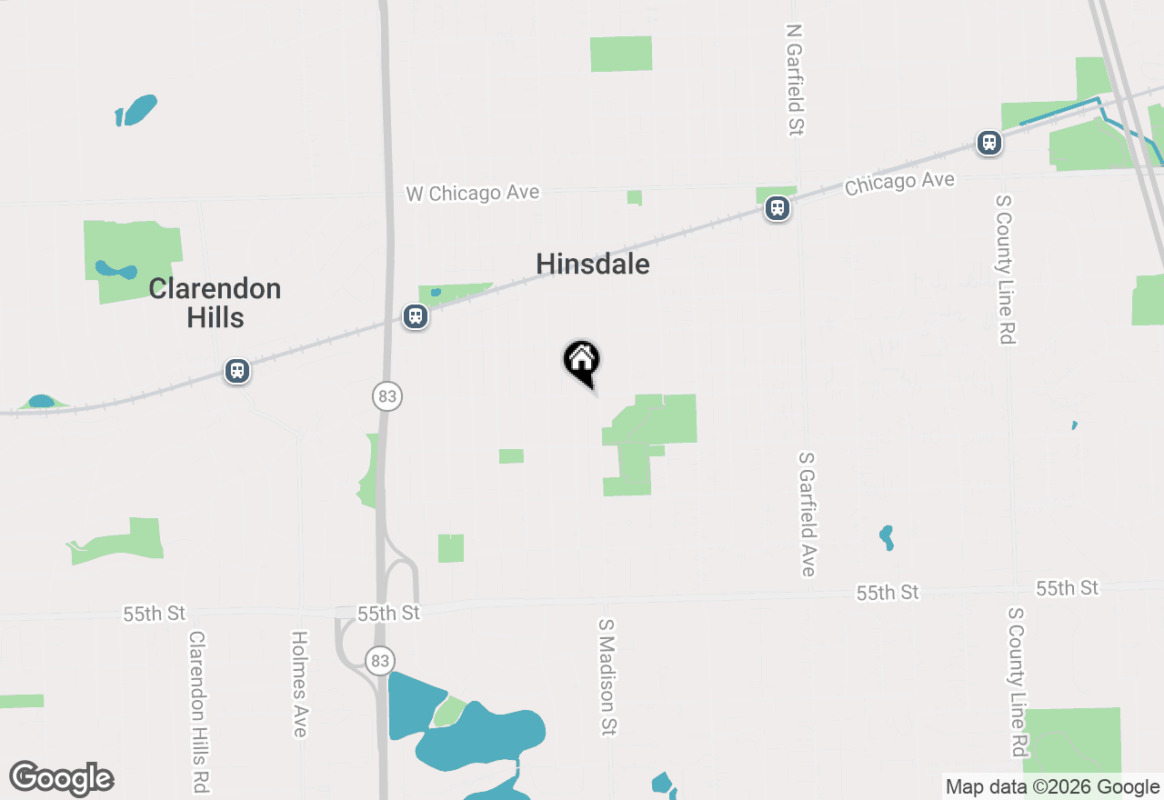 Map of 516 W 6th Street, Hinsdale, IL 60521