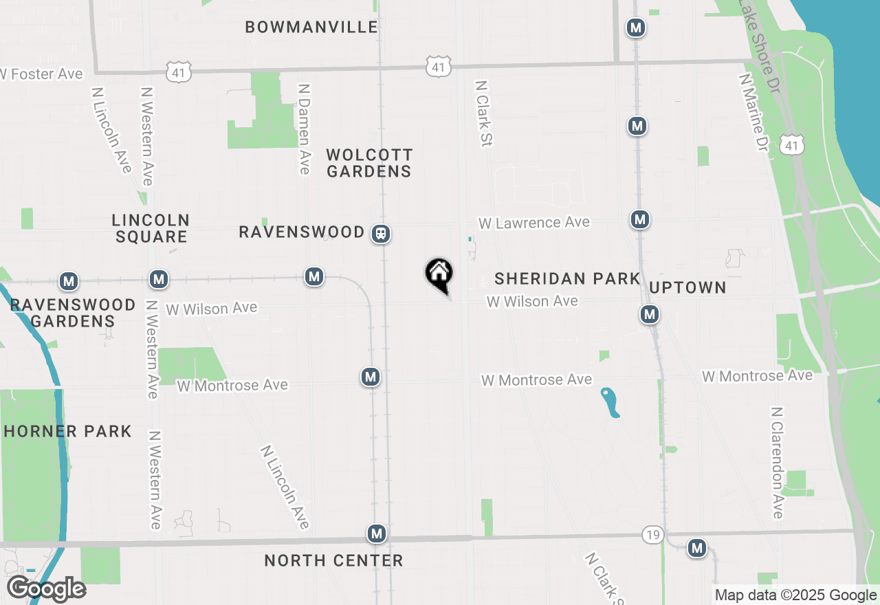 Map of 4601 N Paulina Street #104, Chicago, IL 60640