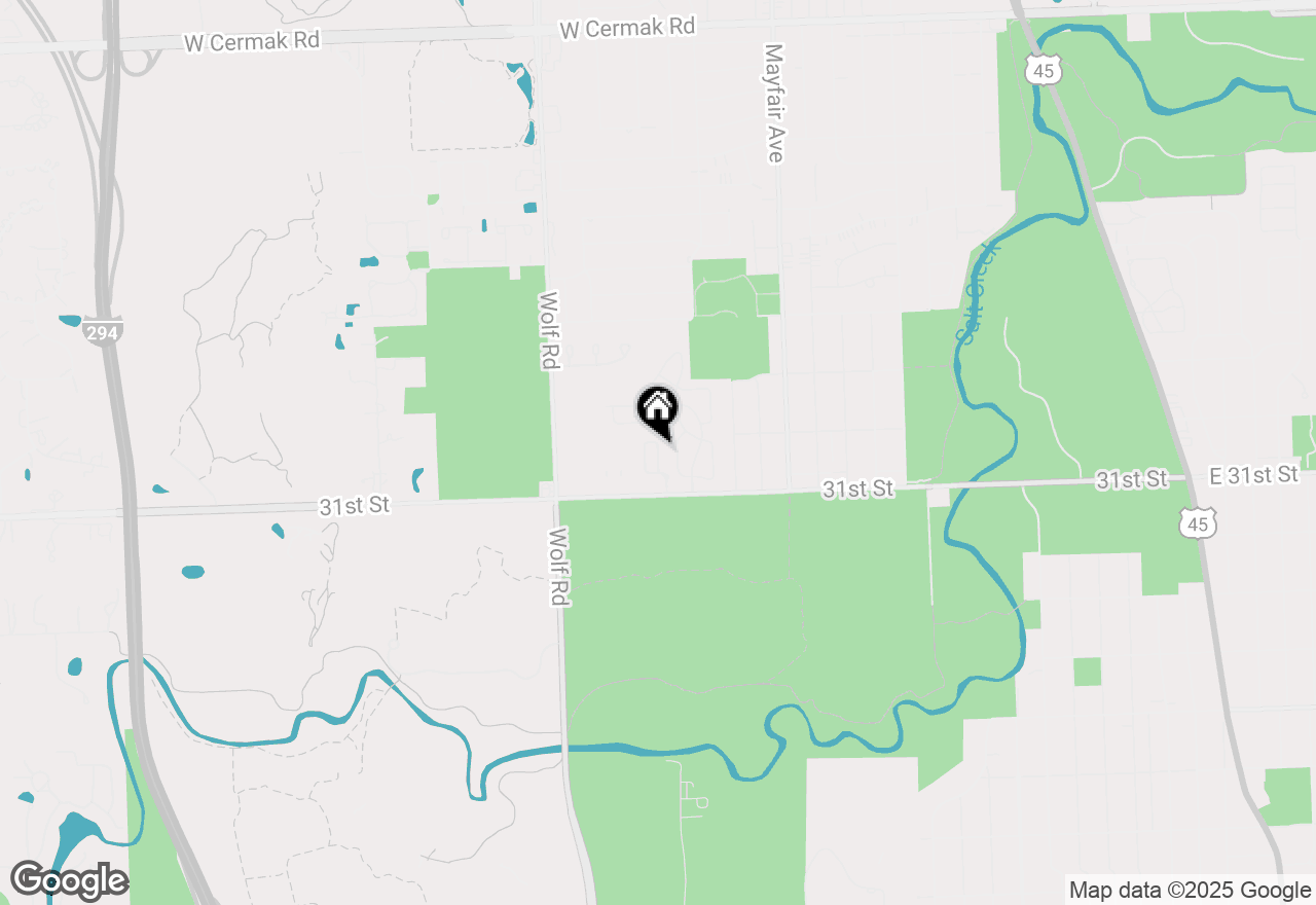 Map of 3043 Rosebrook Circle, Westchester, IL 60154