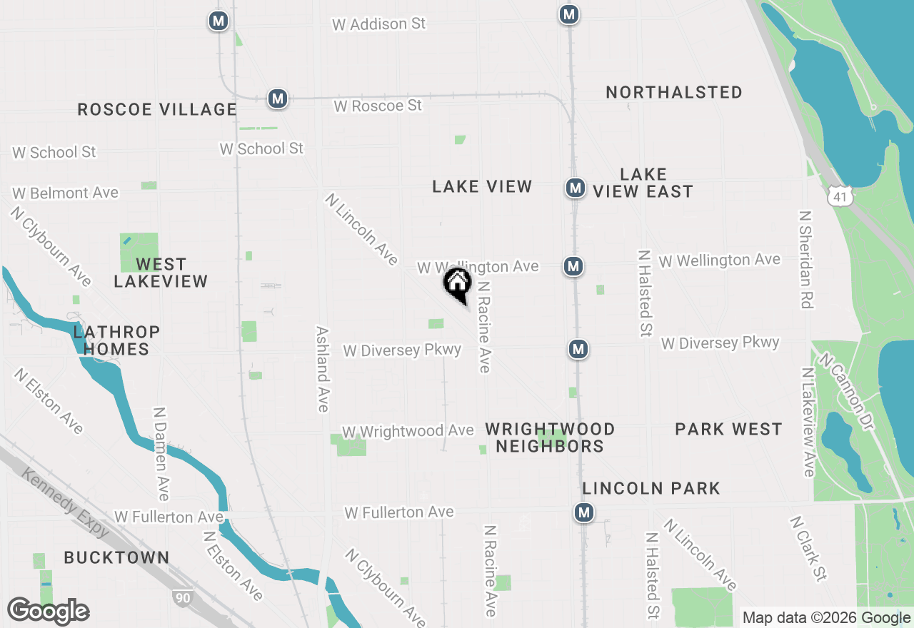 Map of 1235 W George Street #104, Chicago, IL 60657