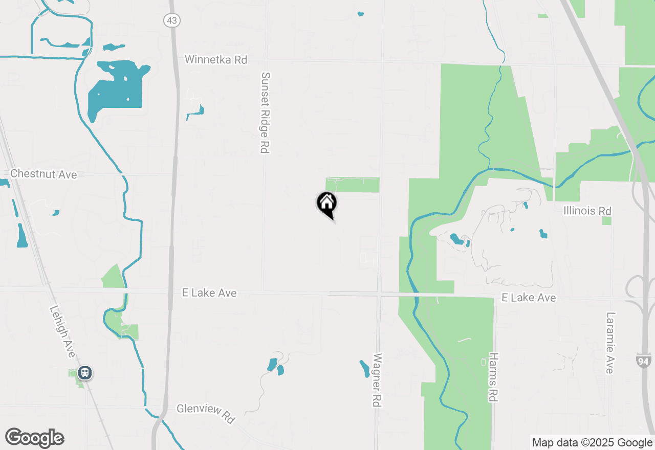 Map of 1050 Burton Terrace, Glenview, IL 60025